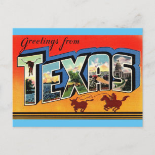 Greetings from Texas Travel Postcard