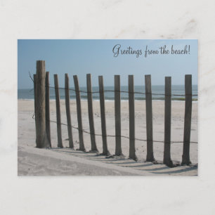 Greetings from the beach! postcard