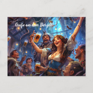 Greetings from the beer tent! Munich Postcard