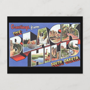 Greetings from the Black Hills South Dakota Postcard