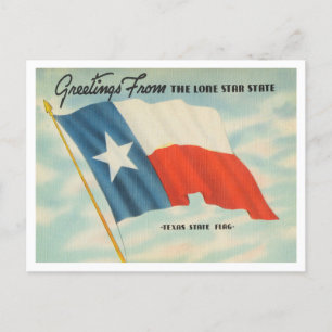 Greetings from the long star state, Texas Travel Postcard