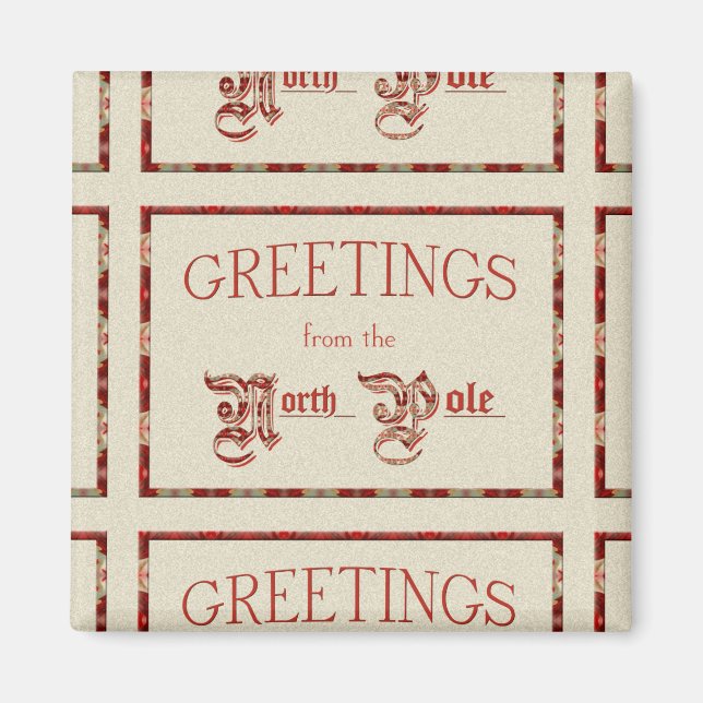 Greetings from the North Pole Magnet (Front)