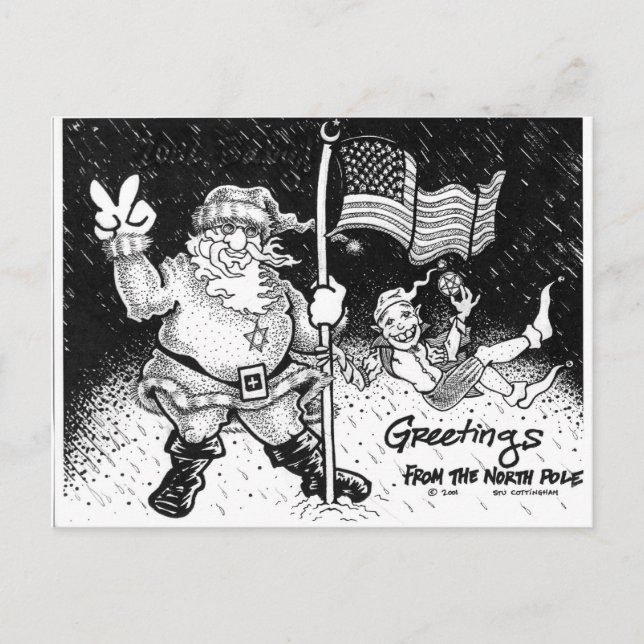 Greetings From The North Pole Postcard (Front)