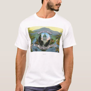 Greetings From the Pine Tree State, Scenic T-Shirt