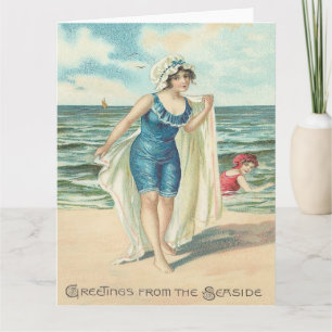 Greetings From The Seaside Greeting  Card