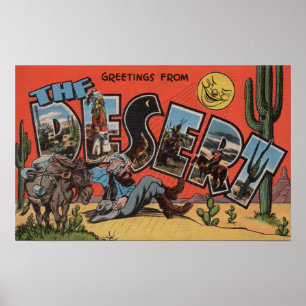 Greetings from the Southwest Desert Poster