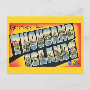  Greetings From the Thousand Islands  Postcard