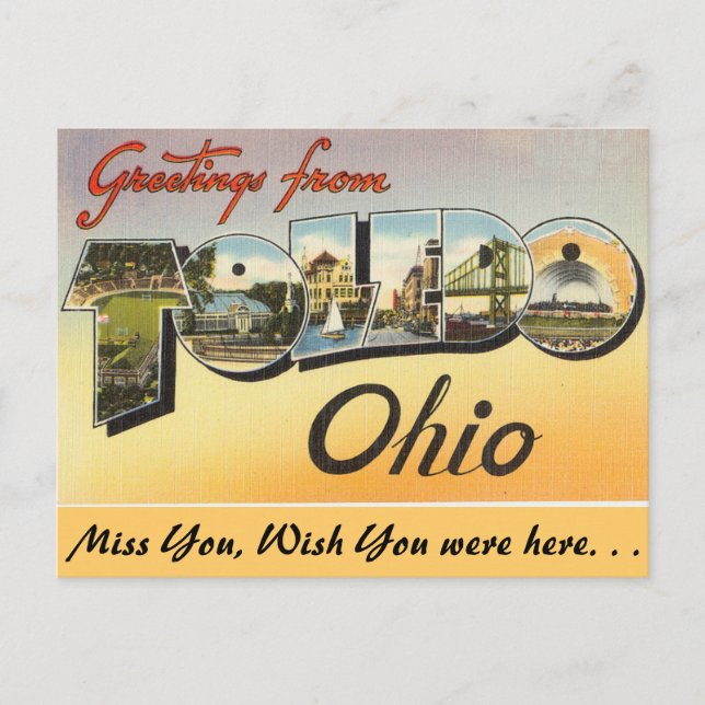 Greetings from Toledo Postcard (Front)