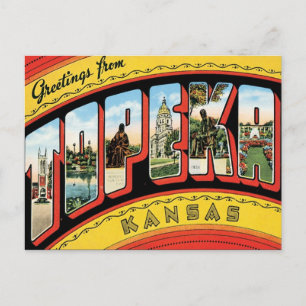 Greetings From Topeka Kansas Postcard