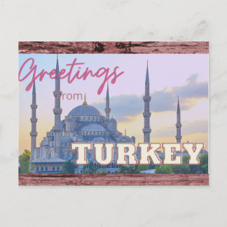 Greetings from Turkey Holiday Postcard