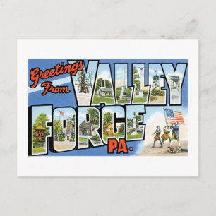 Greetings from Valley Forge, PA Postcard
