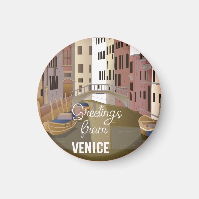 Greetings from Venice Magnet (Front)