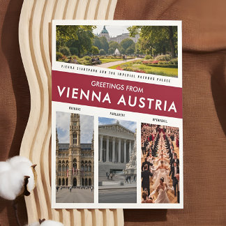 Greetings from Vienna Austria Vintage Travel Postcard