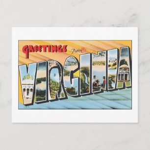 Greetings from Virginia Postcard