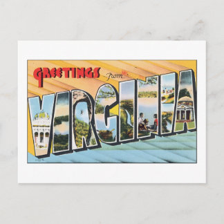 Greetings from Virginia Postcard