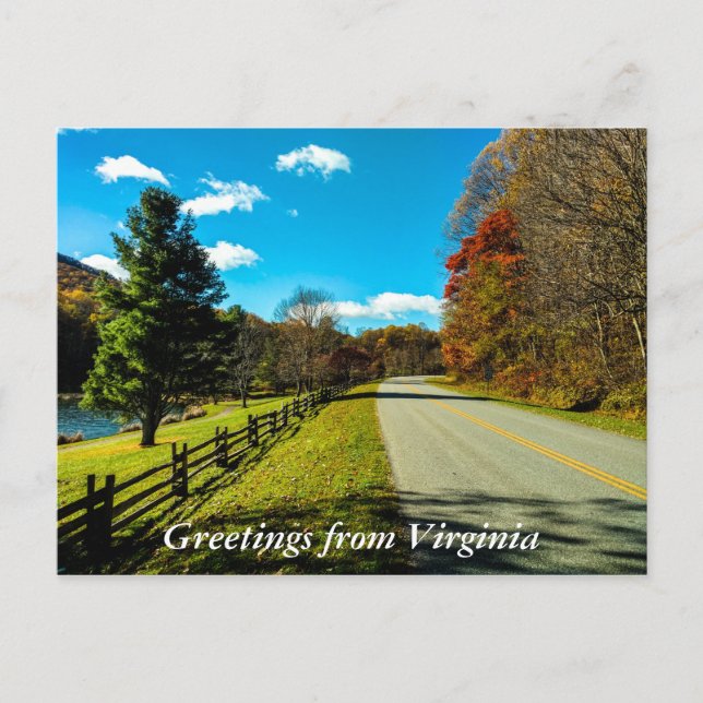 Greetings From Virginia Postcard 3 (Front)