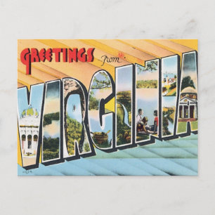 Greetings From Virginia VA USA Postcard