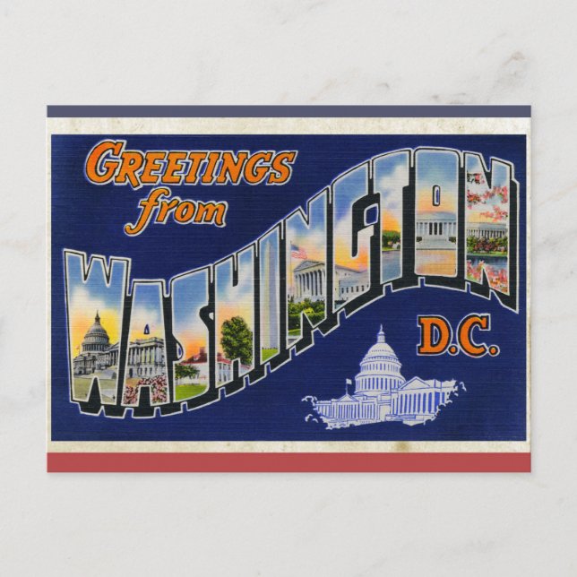 Greetings From Washington DC! Postcard (Front)