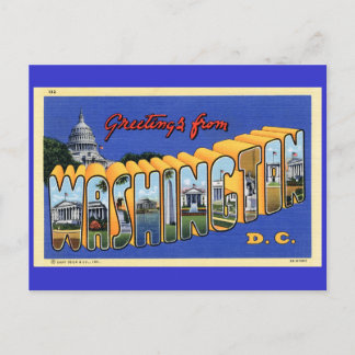 Greetings From Washington DC! Postcard