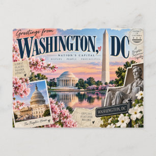 Greetings From Washington, DC Postcard