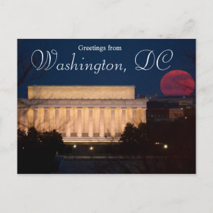 Greetings from Washington DC Postcard