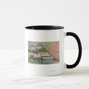 Greetings From Western Maryland (Detailed Map) Mug
