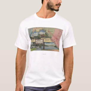 Greetings From Western Maryland (Detailed Map) T-Shirt