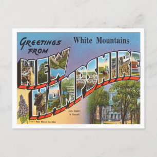 Greetings from White Mountains, New Hampshire Postcard