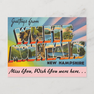 Greetings from White Mountains Postcard