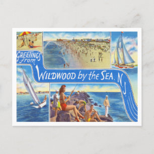 Greetings from Wildwood by the Sea, New Jersey Postcard