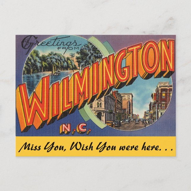 Greetings from Wilmington Postcard (Front)