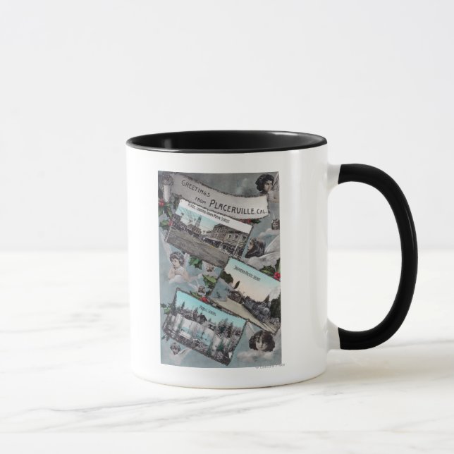 Greetings From with Scenic Views 2 Mug (Right)