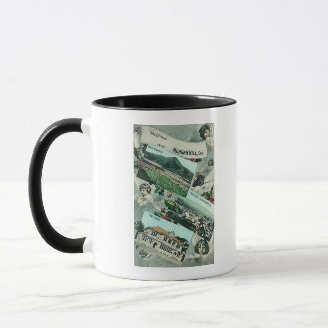 Greetings From with Scenic Views Mug (Left)
