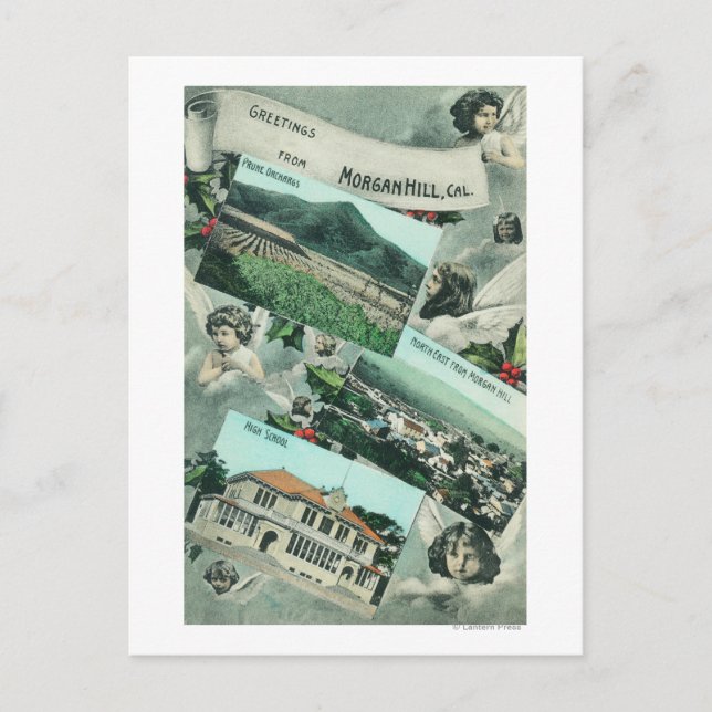Greetings From with Scenic Views Postcard (Front)