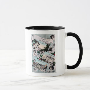 Greetings From with Scenic ViewsSelma, CA Mug
