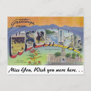 Greetings from Wyoming Postcard