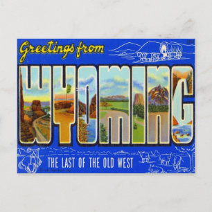 Greetings From Wyoming WY USA Postcard