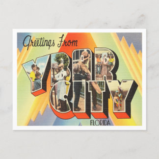 Greetings from Ybor City, Florida Vintage Travel Postcard