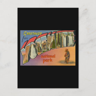 Greetings From Yosemite National Park Postcard