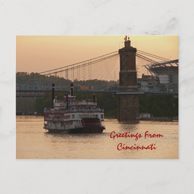 Greetings FromCincinnati Postcard (Front)