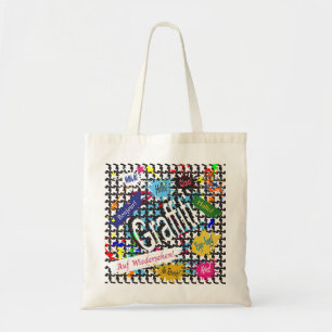 Greetings Graffiti Tote Bag