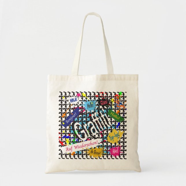 Greetings Graffiti  Tote Bag (Front)