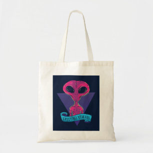 Greetings Humans Alien Tote Bag