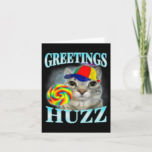 Greetings Huzz Funny Gen Z Gen Alpha Slang Meme Card