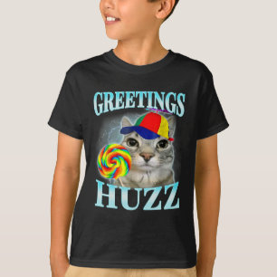 Greetings Huzz Funny Gen Z Gen Alpha Slang Meme T-Shirt