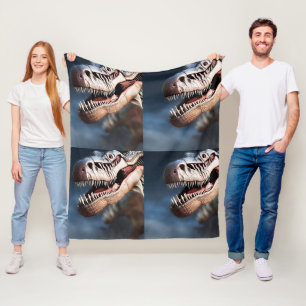 Greetings My Fellow T Rexs, Fleece Blanket