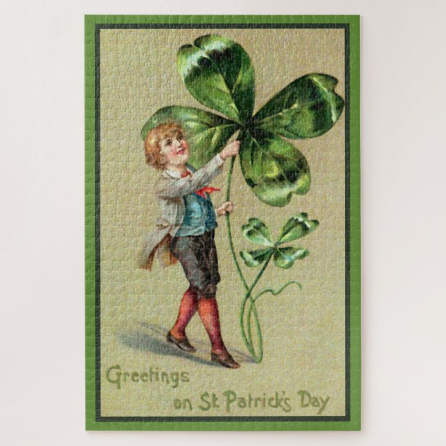 Greetings on St. Patrick's Day Jigsaw Puzzle (Vertical)