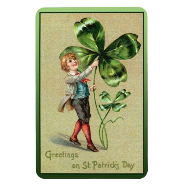 Greetings on St. Patrick's Day Magnet (Vertical)