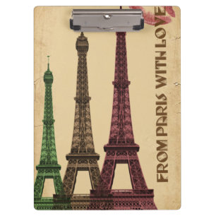 Greetings Paris France Clipboard