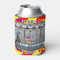 Greetings Rhode Island Nautical Flags personalised